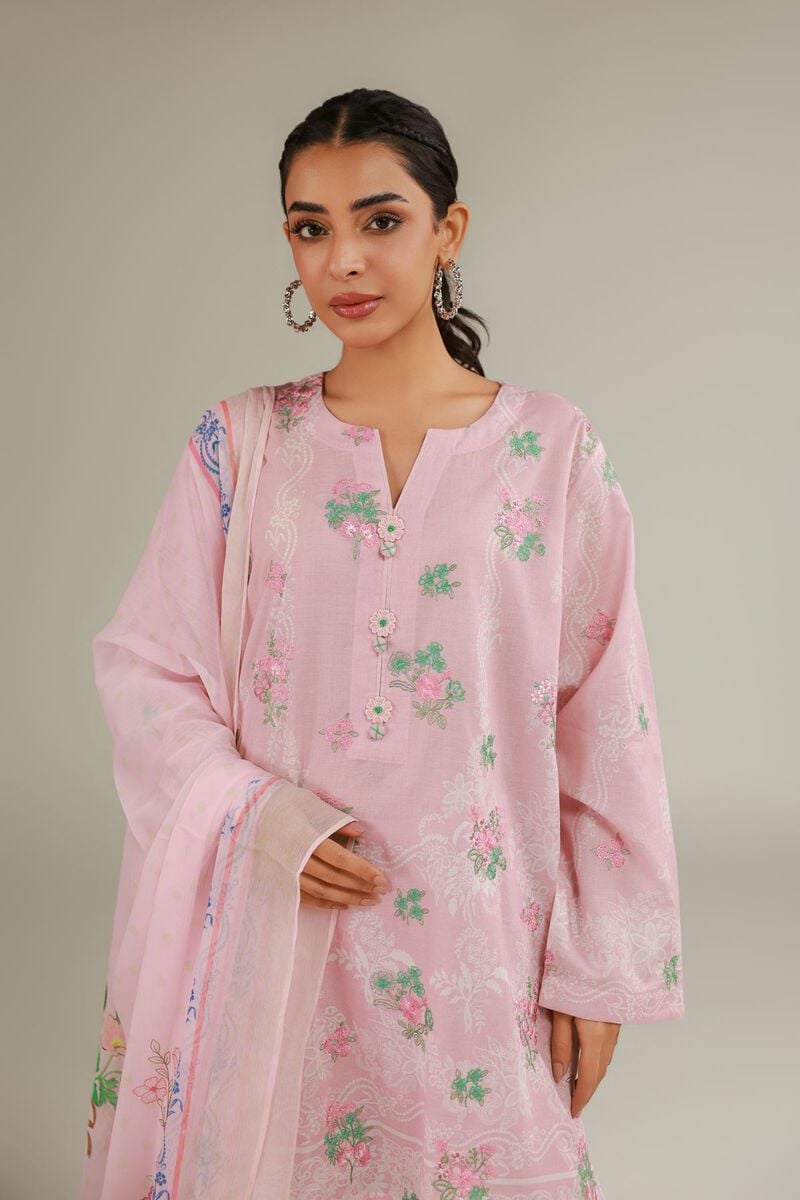 Embroidered | Cambric | Cambric Tailored 3-Piece | USD 75.00