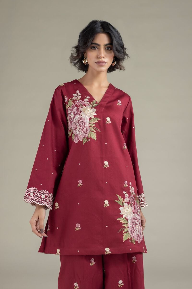 Embroidered | Textured Cotton | Kurta | USD 35.00