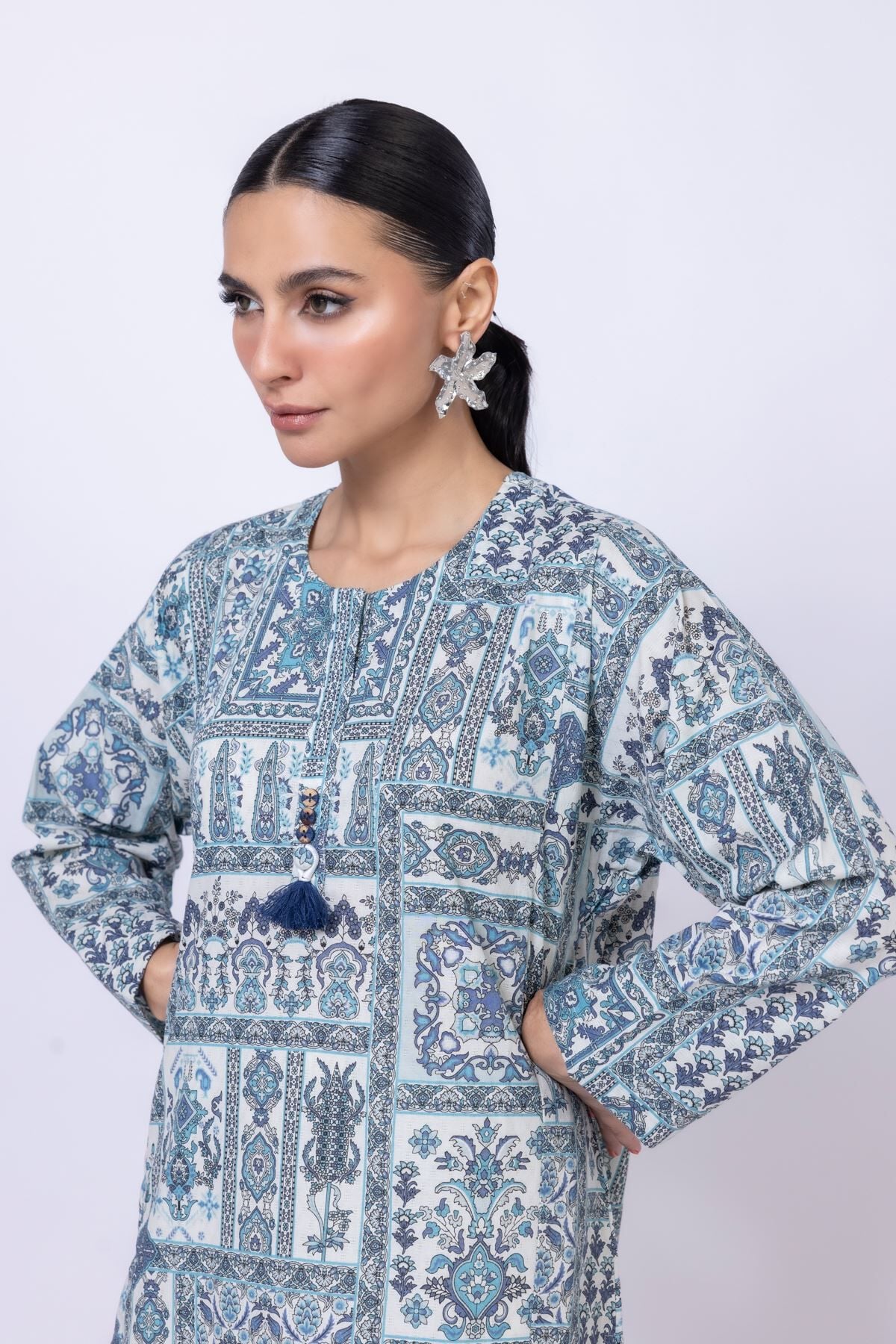 Buy Kurta | 0.0 N/A | OTD4-EX23-07TA-VG_MULTI | Khaadi United States