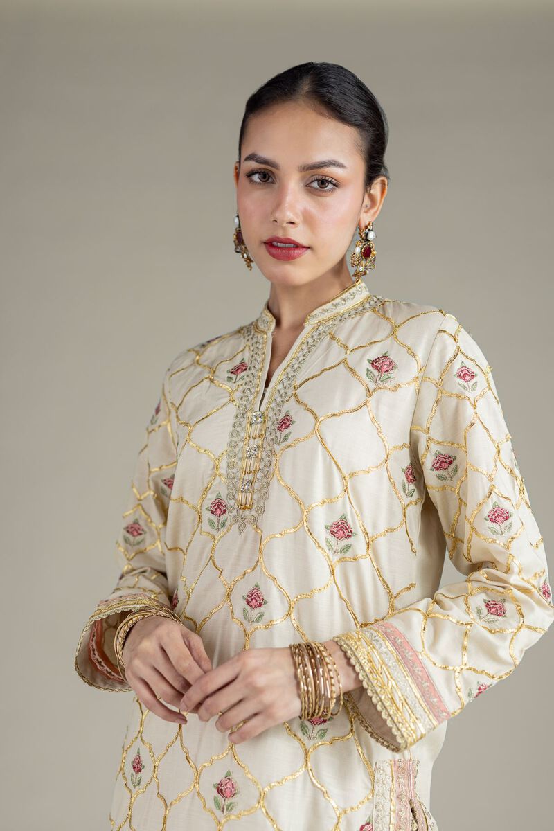 Embroidered | Raw Silk | Kurta | USD 60.00