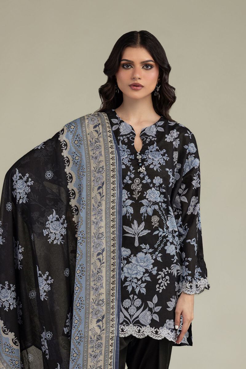 Embroidered | Lawn | Black Lawn Dupatta | USD 25.00
