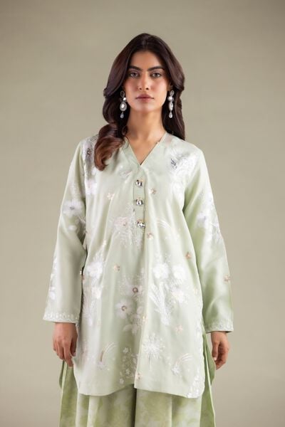 Embroidered | Raw Silk | Kurta | USD 55.00