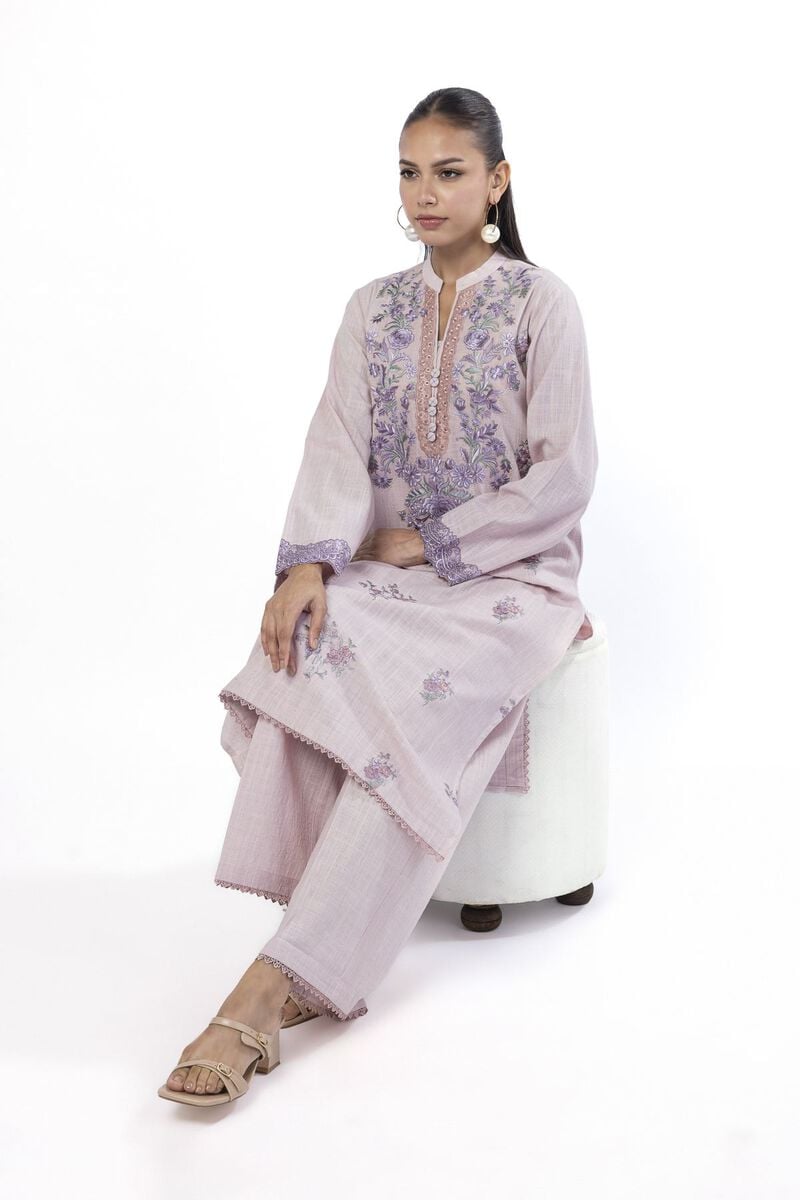 Embroidered | Crosshatch | Tailored 2 Piece | Top and Bottom | USD 45.00