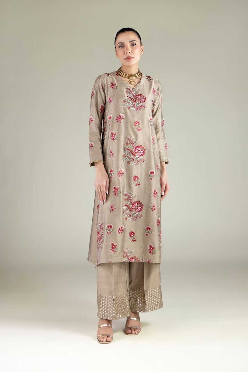 Embroidered | Raw Silk | Kurta | USD 55.00