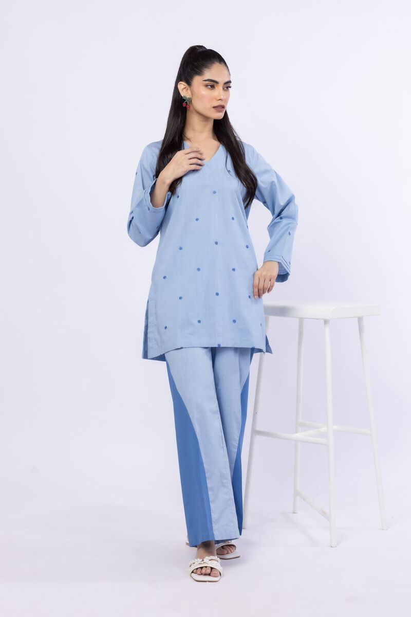 Embroidered | Crosshatch Poplin | Kurta | USD 12.50