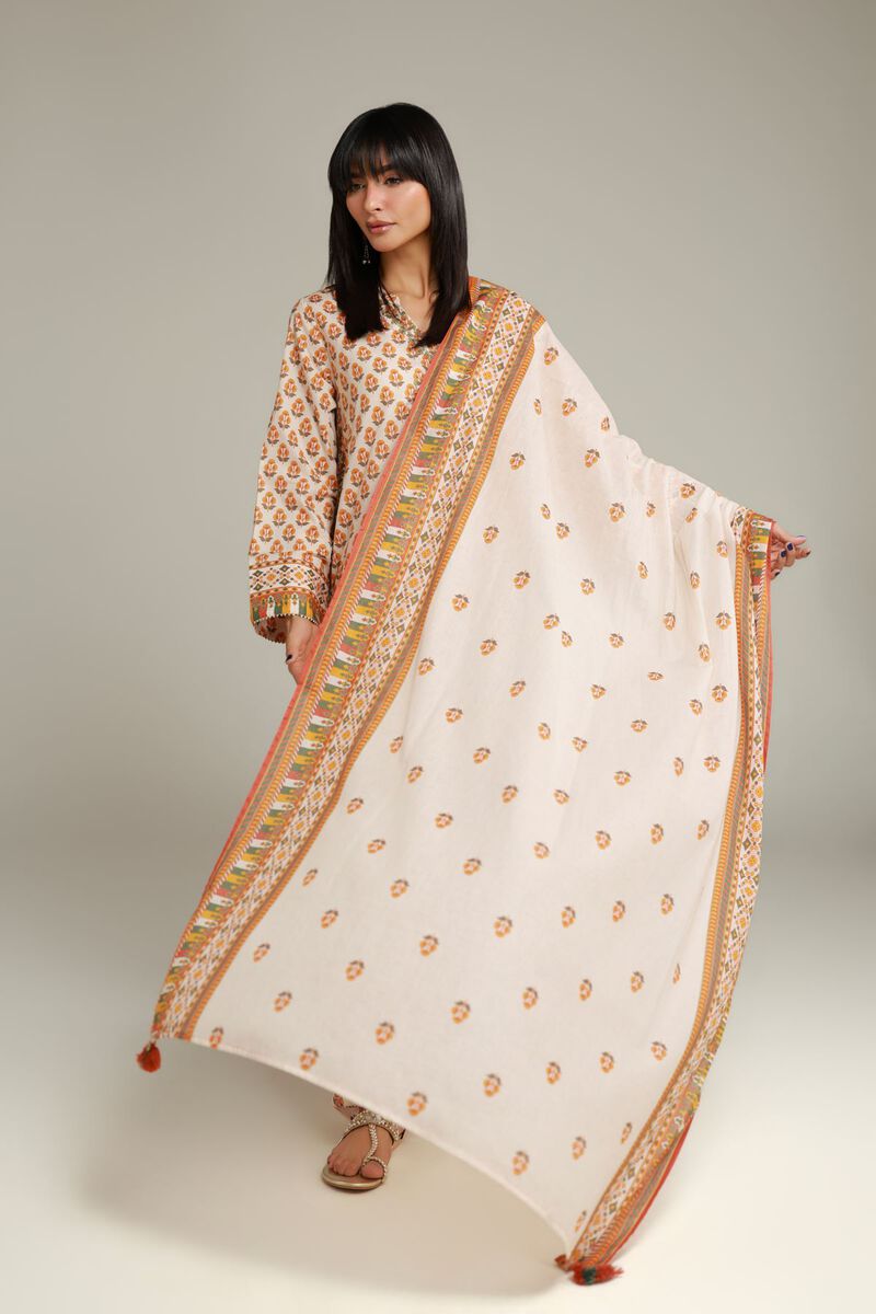 Embroidered | Lawn | Floral Lawn Dupatta | USD 25.00