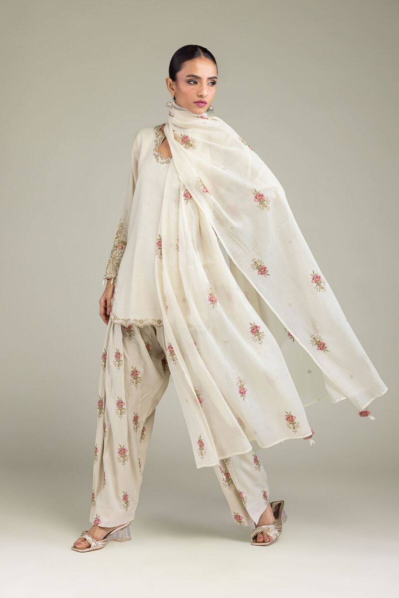 Embroidered | Paper Silk | Dupatta | USD 40.00