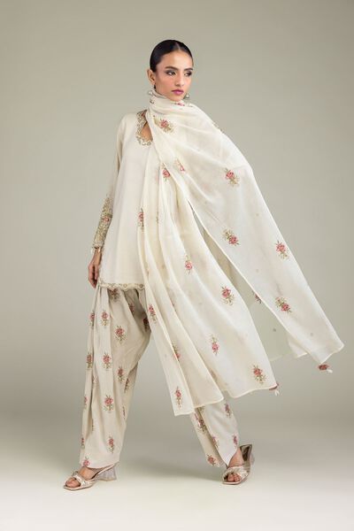 Embroidered | Paper Silk | Dupatta | USD 40.00