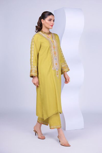 Embroidered | Russian Raw Silk | Pants | USD 23.00