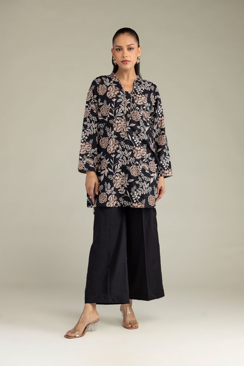 Printed | Cambric | Black Cambric Kurta | USD 35.00