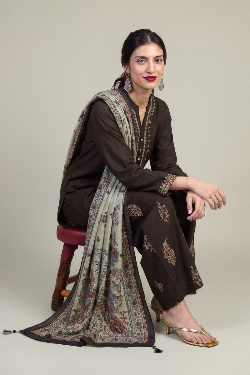 Embroidered | Polyester Silk | Polyester Silk Dupatta | USD 35.00