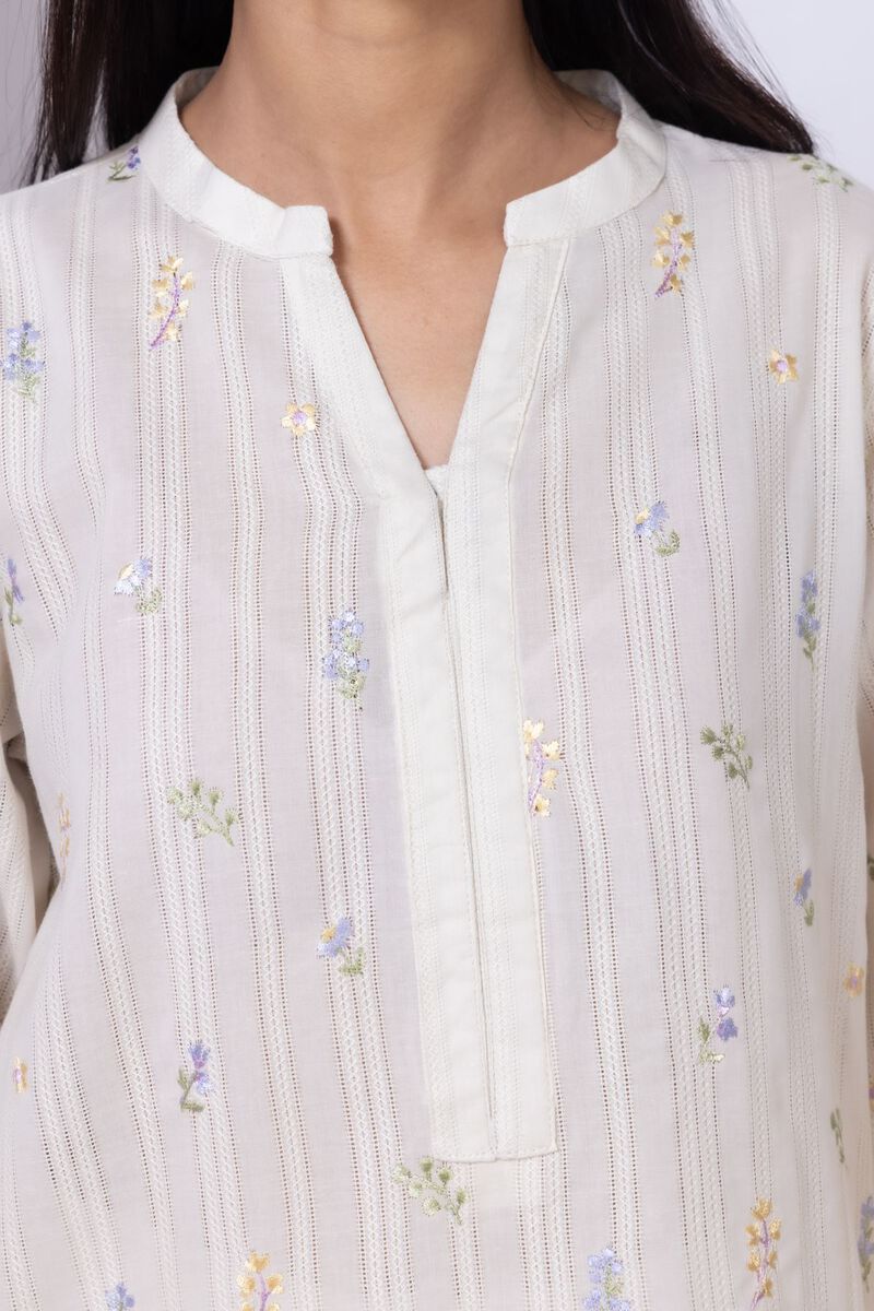Embroidered | Leno | Kurta | null
