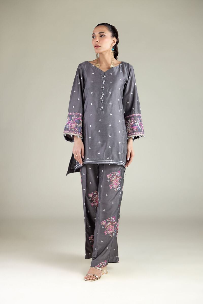 Embroidered | Raw Silk | Kurta | USD 55.00