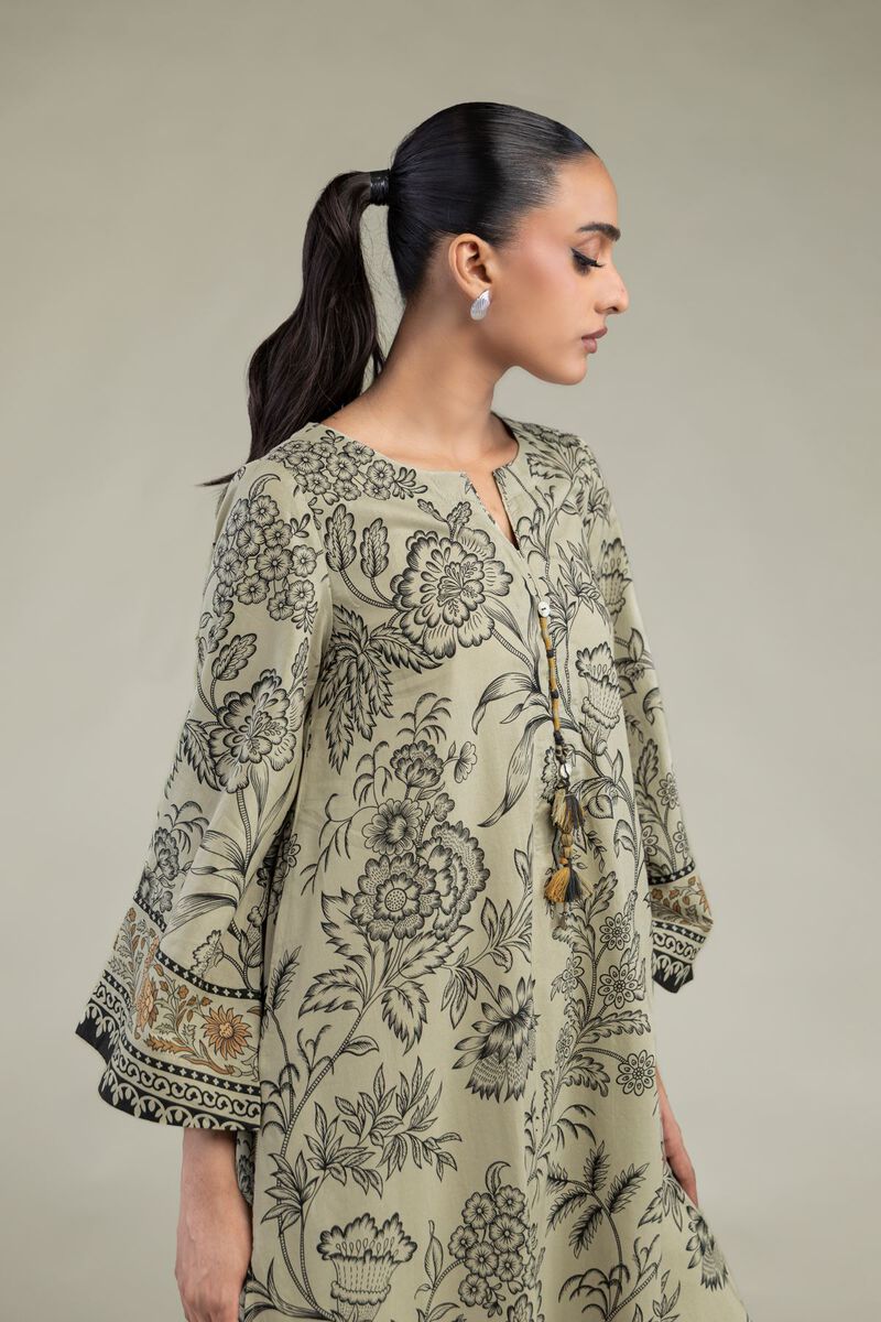 Printed | Cambric | Cambric Longline Kurta | USD 35.00