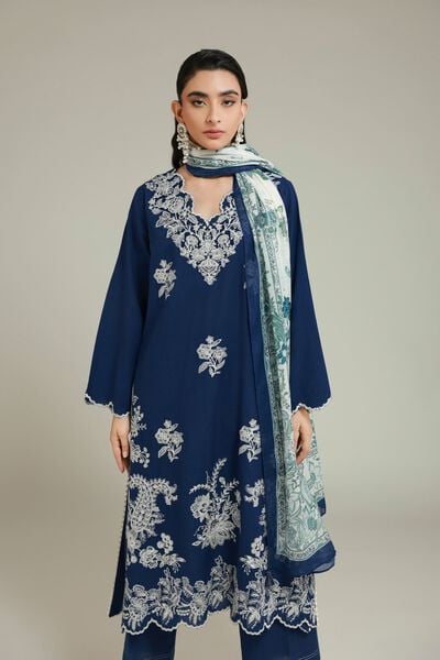 Embroidered | Cambric | Tailored 3 Piece | USD 75.00