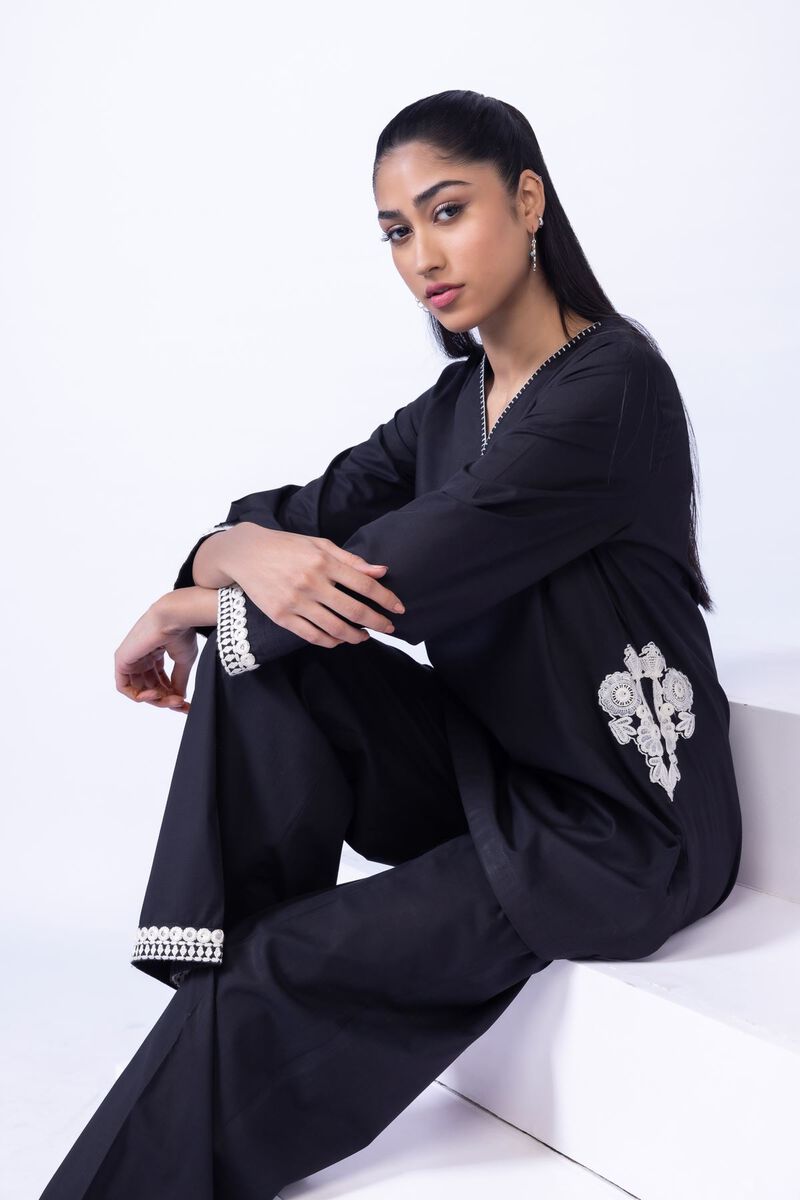 Embroidered | Crosshatch Poplin | Kurta | USD 7.50