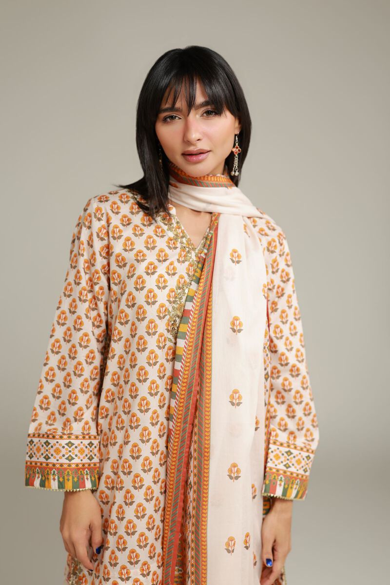 Embroidered | Lawn | Floral Lawn Dupatta | USD 25.00