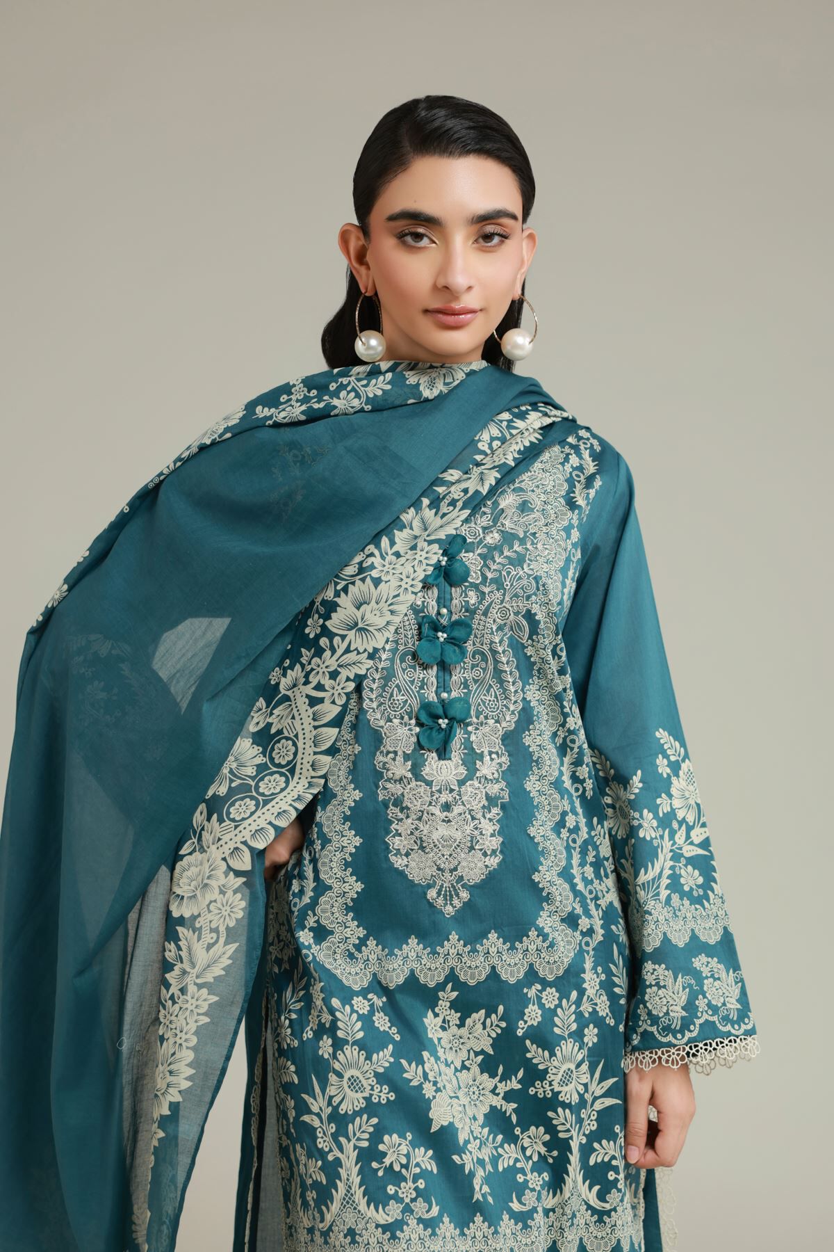 Buy Tailored 3 Piece | 0.0 N/A | T-A22-26-113FF2-VG_MULTI | Khaadi