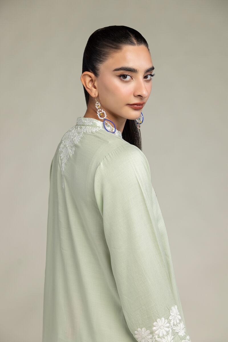 Embroidered | Raw Silk | Floral Silk Kurta | USD 65.00