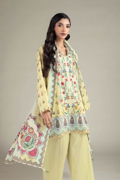 Printed | Cambric | Cambric 3-Piece Dress | USD 65.00