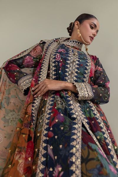 Embroidered | Chiffon | 3-piece Co-ord Set | USD 180.00