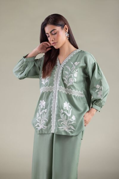 Embroidered | Textured Weave | Blouse | USD 40.00