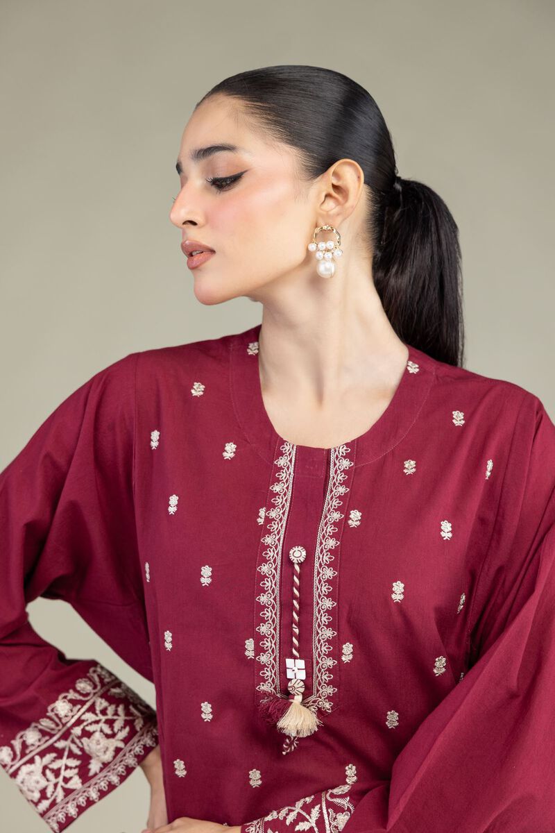 Embroidered | Cambric | Cambric Tailored 2-Piece | USD 55.00