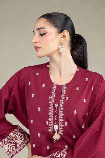 Embroidered | Cambric | Cambric Tailored 2-Piece | USD 55.00