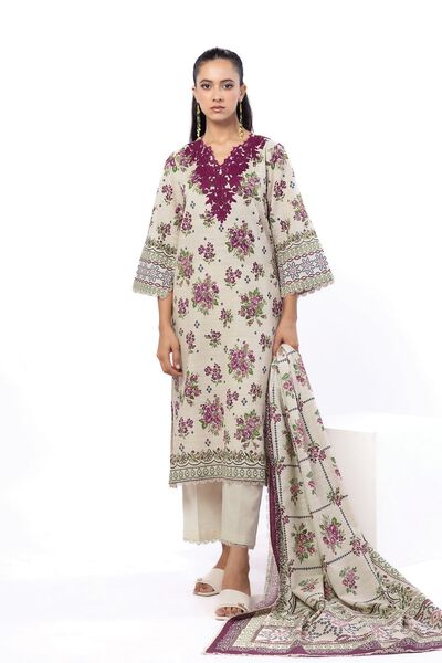 Embroidered | Light Khaddar | Tailored 3 Piece | USD 45.00