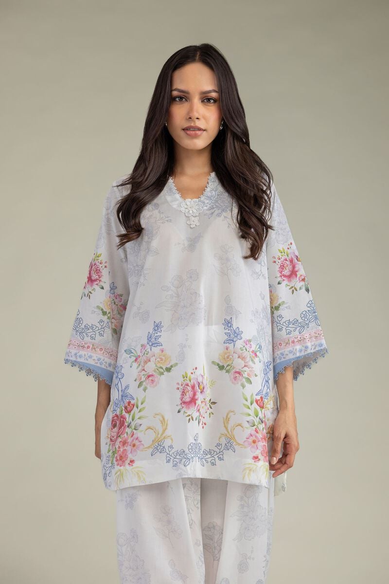Printed | Cambric | Floral Cambric Kurta | USD 35.00