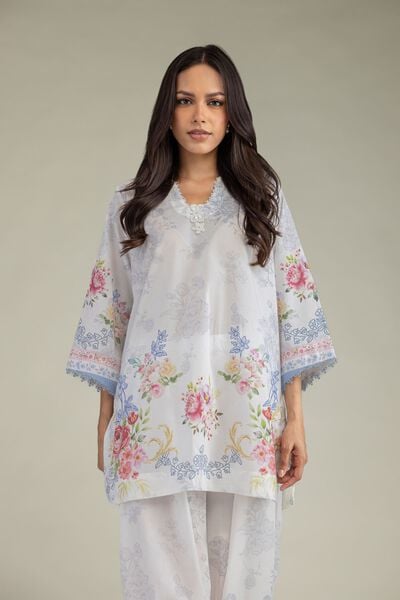 Printed | Cambric | Floral Cambric Kurta | USD 35.00