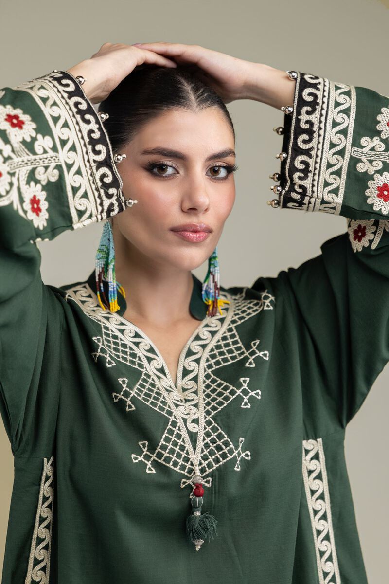 Embroidered | Raw Silk | Short Silk Kurta | USD 13.50