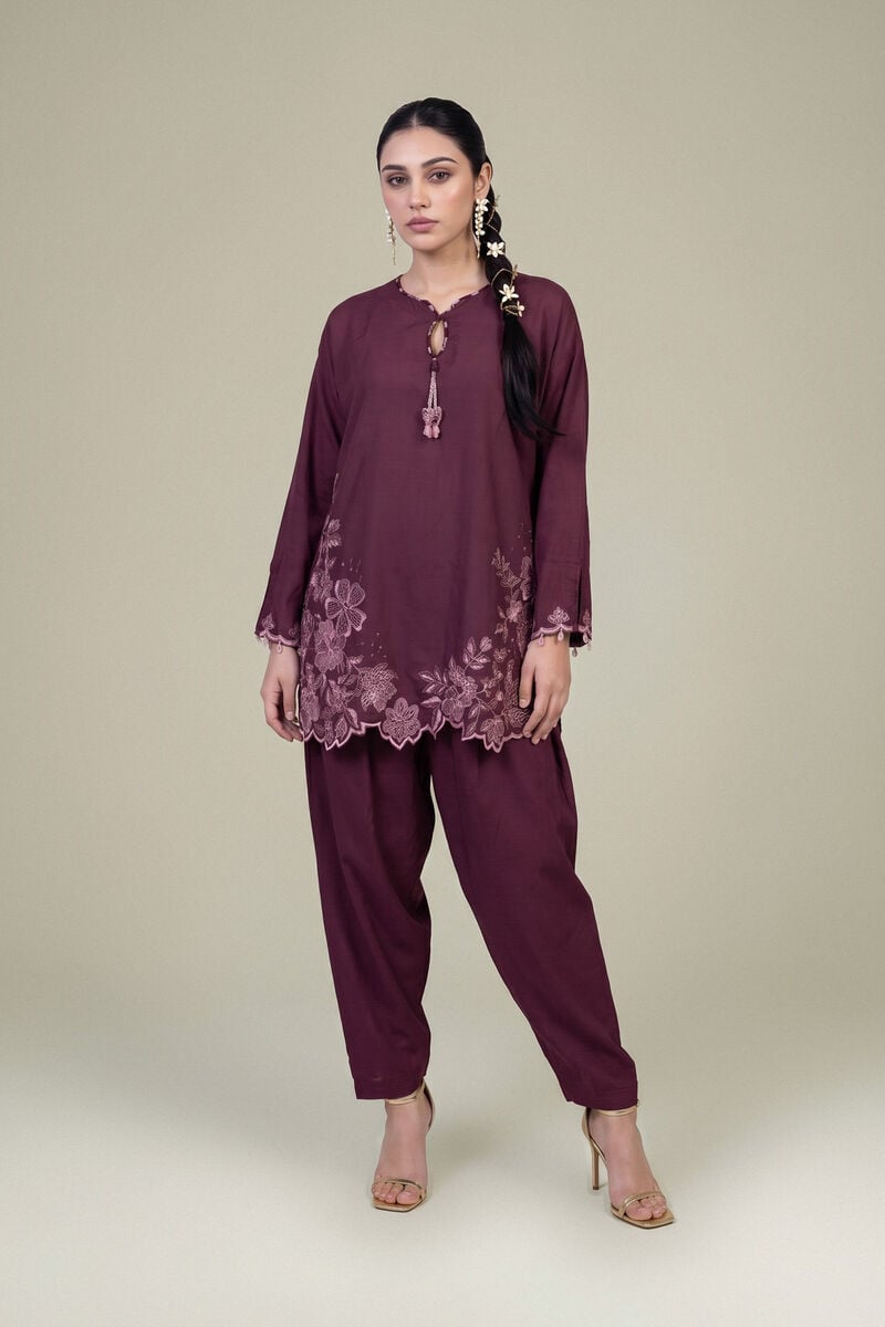 Embroidered | Raw Silk | Silk Solid Pants | USD 35.00