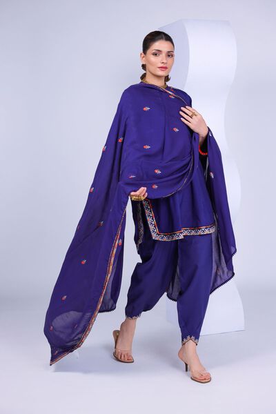 Embroidered | Russian Raw Silk | Shalwar | USD 23.00