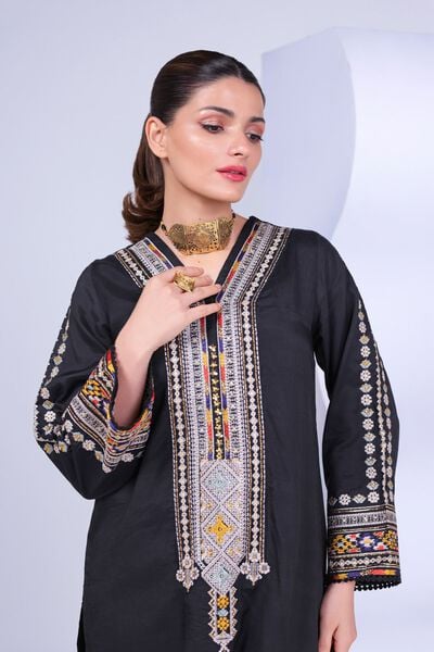 Embroidered | Russian Raw Silk | Kurta | USD 50.00