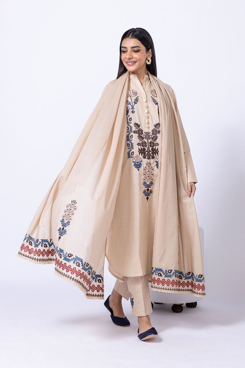 Embroidered | Crosshatch Poplin | Pants | USD 6.00