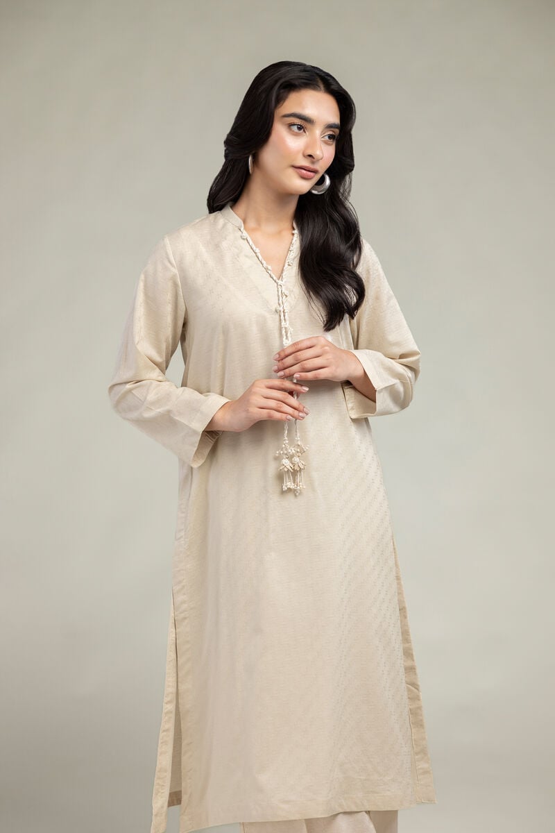 Dyed | Cotton Dobby | Longline Cotton  Kurta | USD 35.00