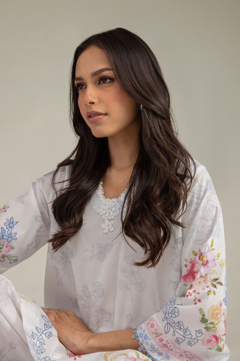 Printed | Cambric | Floral Cambric Kurta | USD 35.00