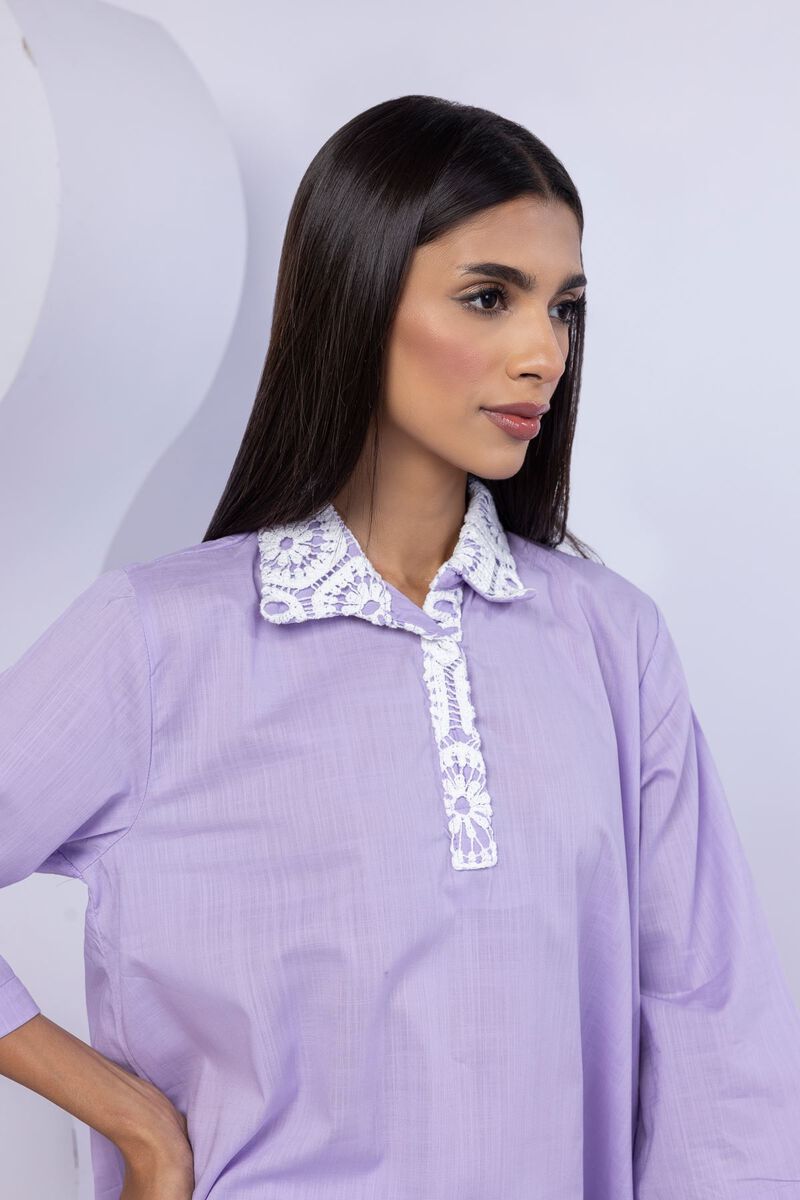 Embroidered | Crosshatch Poplin | Kurta | USD 15.00