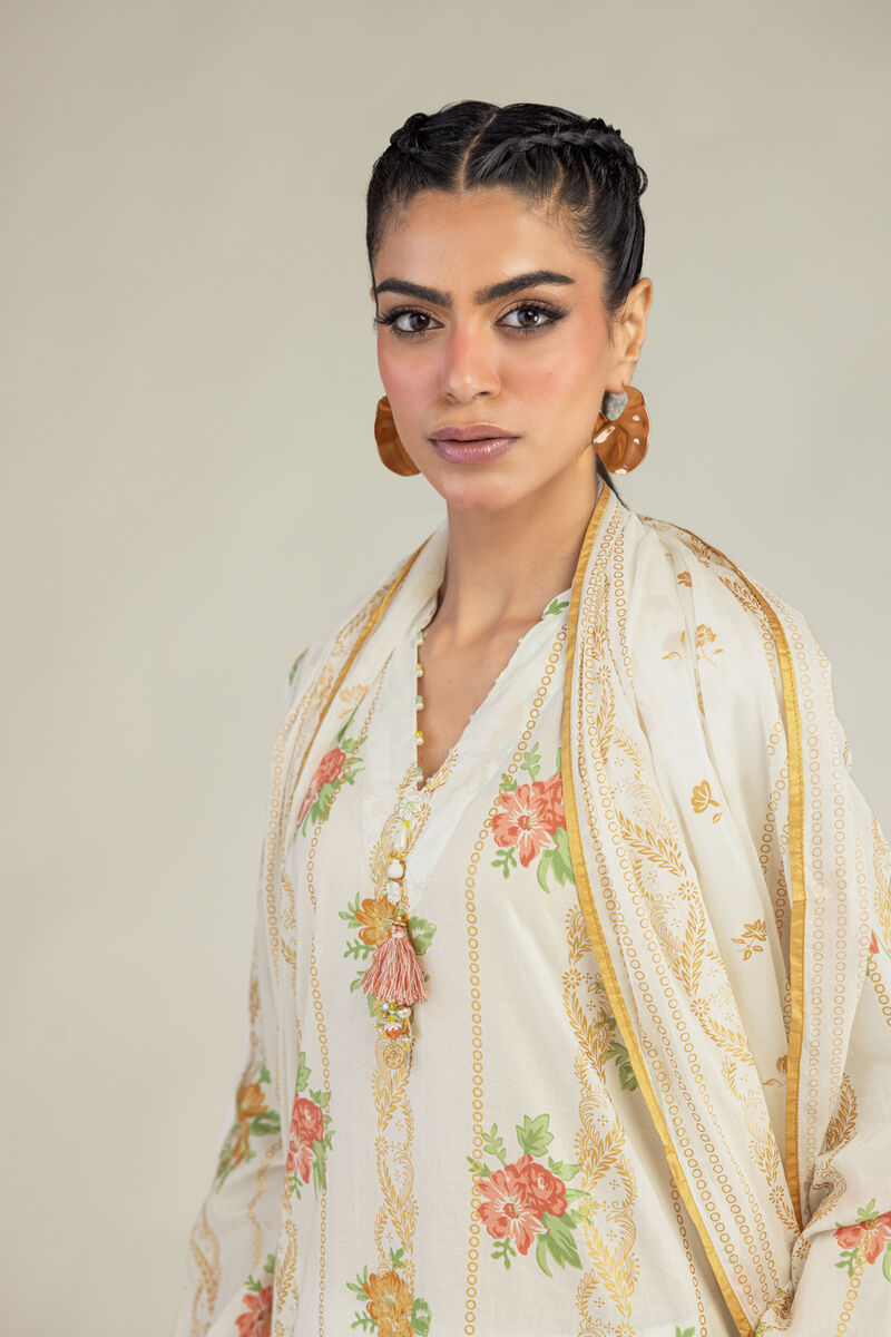Printed | Lawn | Floral Lawn Dupatta | USD 30.00