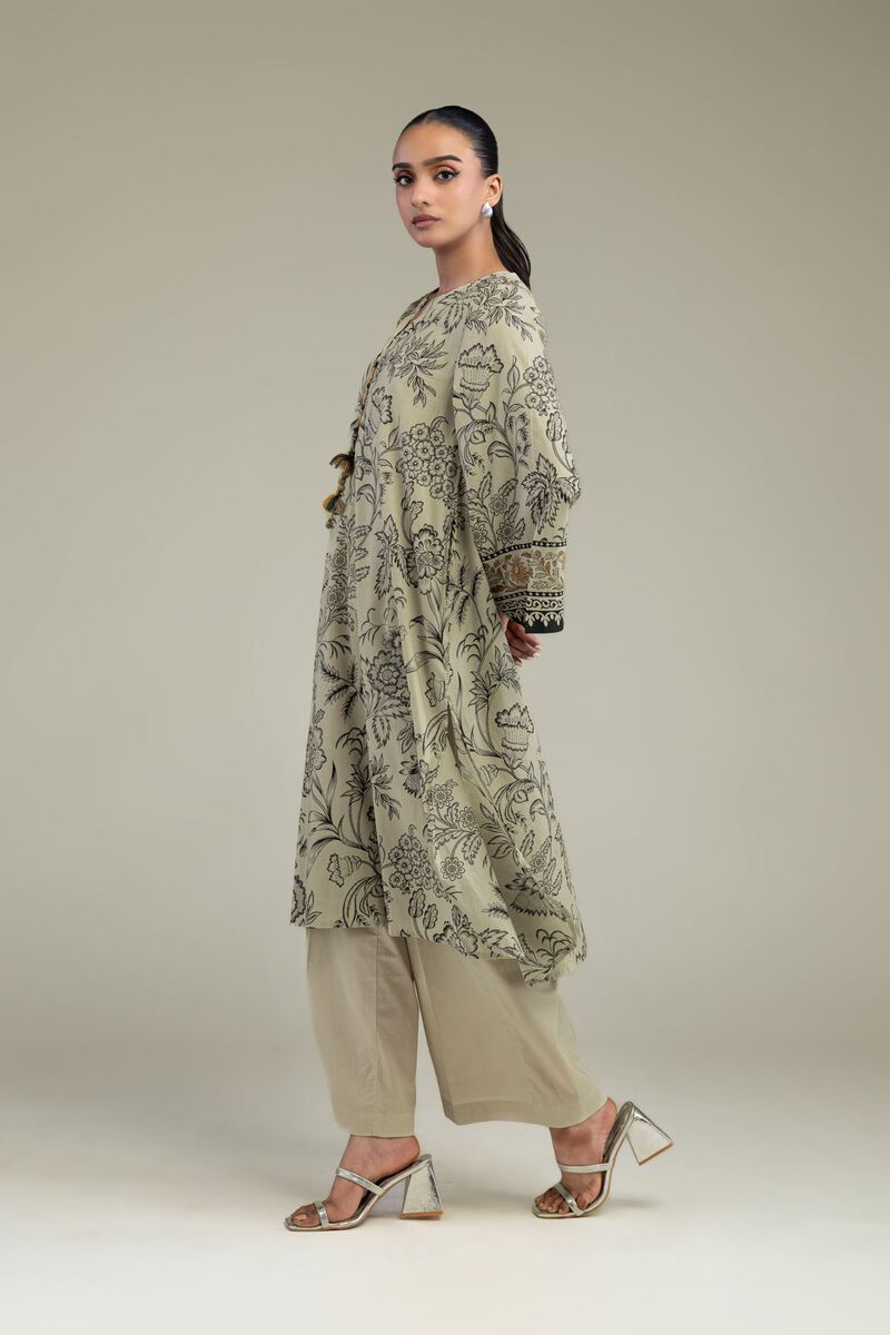 Printed | Cambric | Solid Beige Pants | USD 30.00