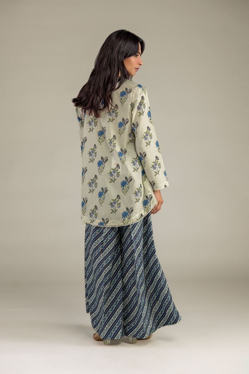 Printed | Cambric | Floral V-Neck Kurta | USD 35.00