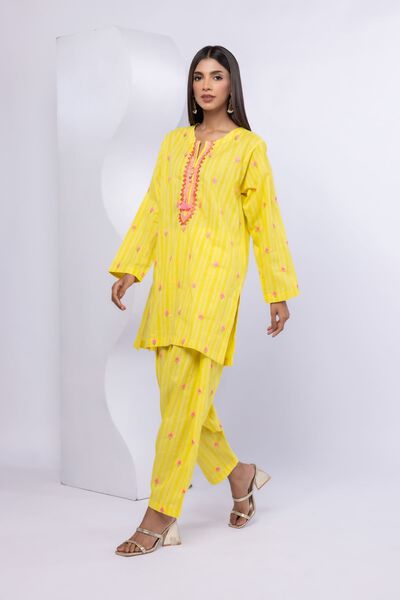 Embroidered | Lurex Stripes | Pants | USD 6.90