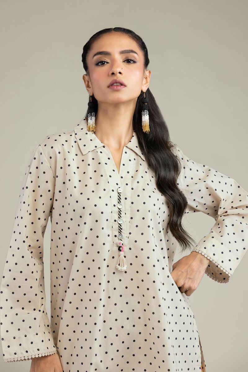 Printed | Cambric | Cambric V-Neck Kurta | USD 35.00