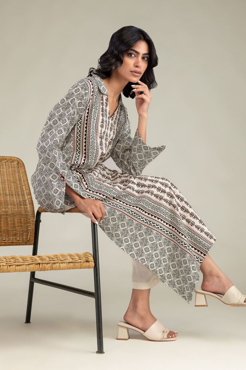 Printed | Cambric | Cambric Longline Kurta | USD 35.00