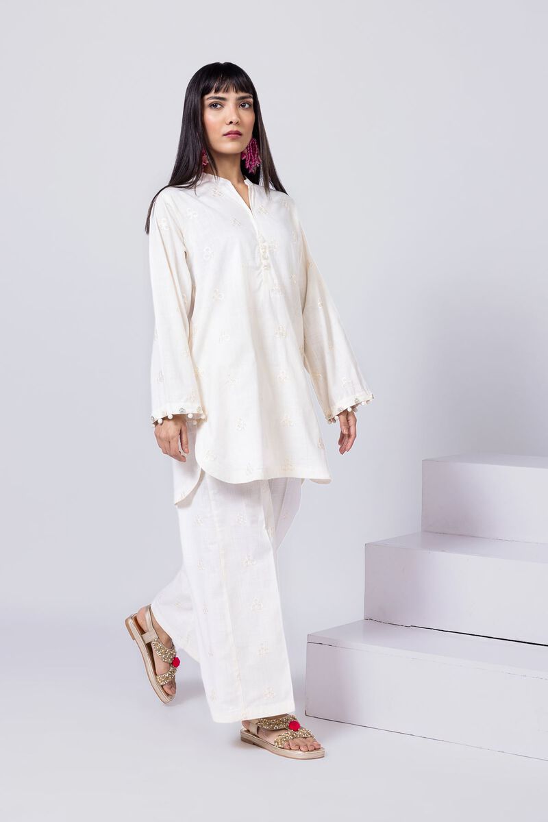 Embroidered | Crosshatch Poplin | Kurta | null