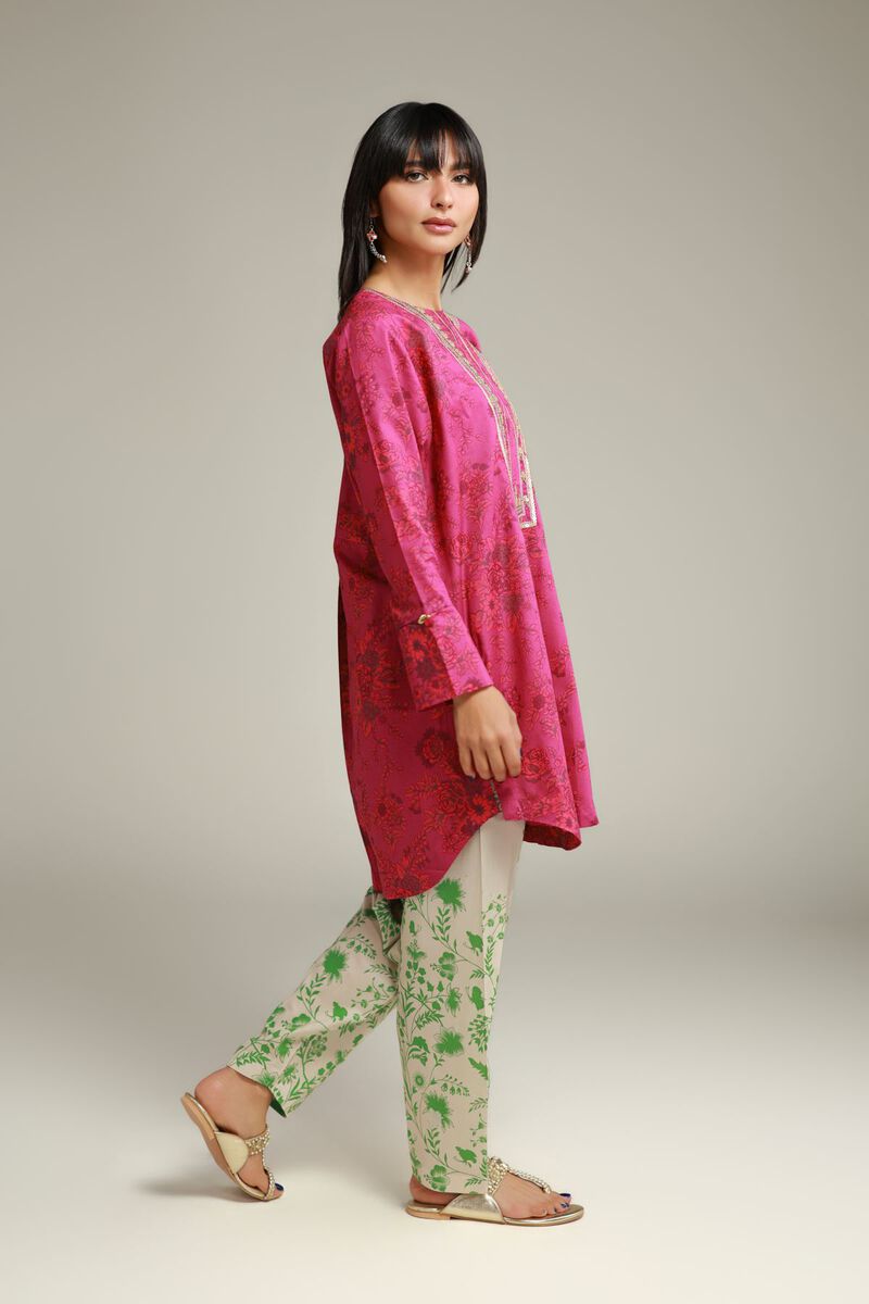 Embroidered | Cambric | Cambric Round-Neck Kurta | USD 35.00