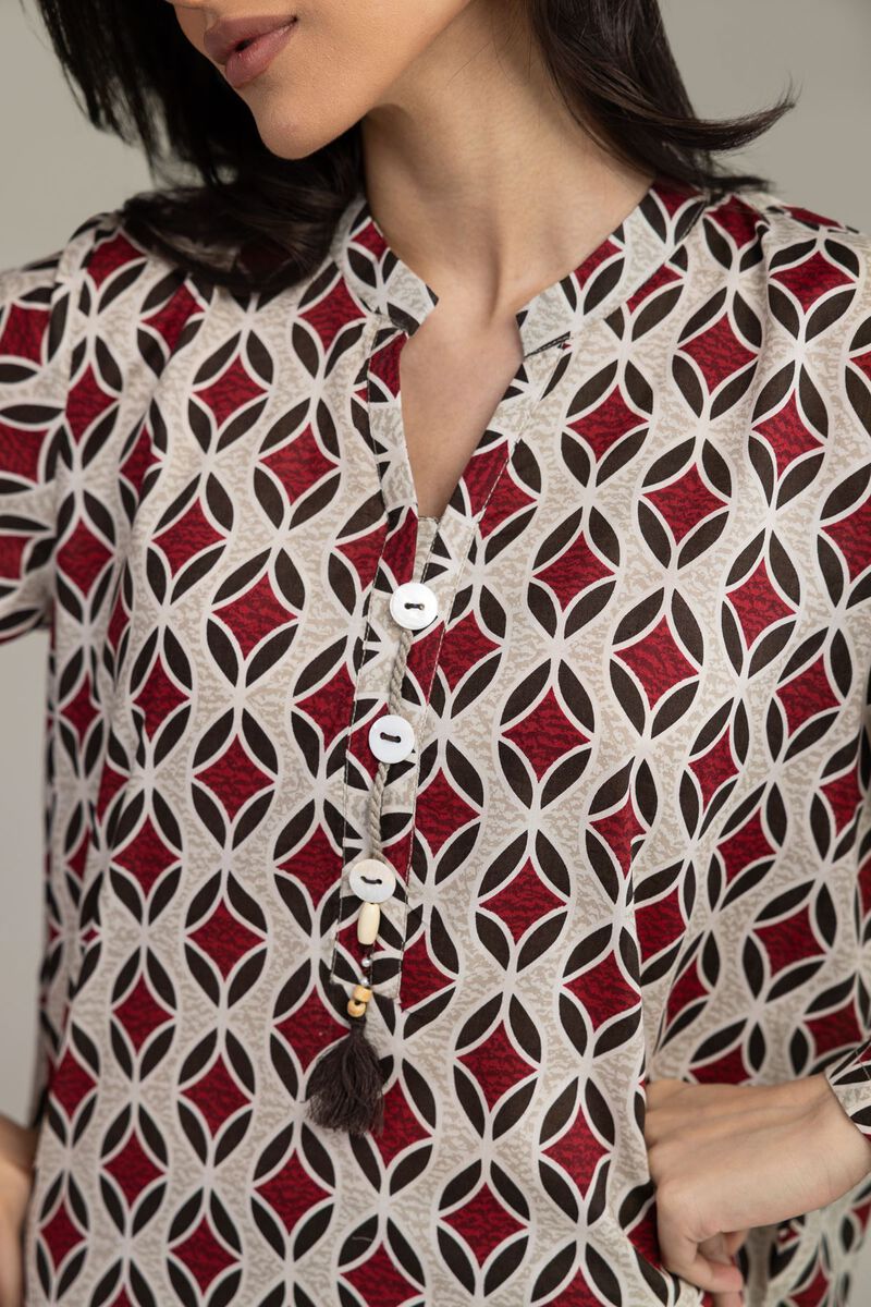 Printed | Cambric | Cambric Tailored 1-Piece | USD 30.00