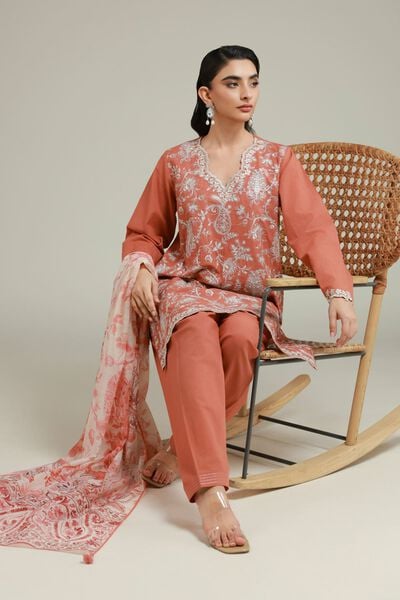 Embroidered | Cambric | Tailored 3 Piece | USD 75.00