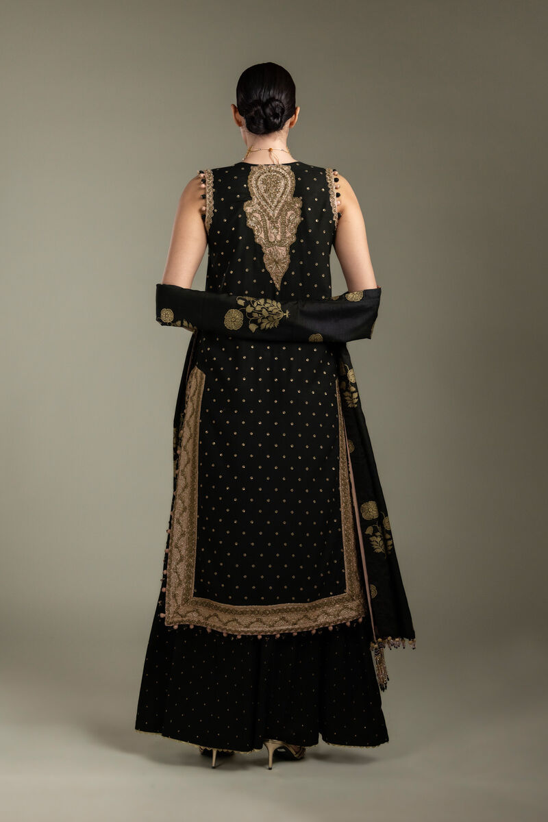 Embroidered | Raw Silk | 3-Piece Co-ord Set | USD 210.00